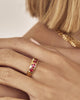 J'adore Gold Ring - Red
